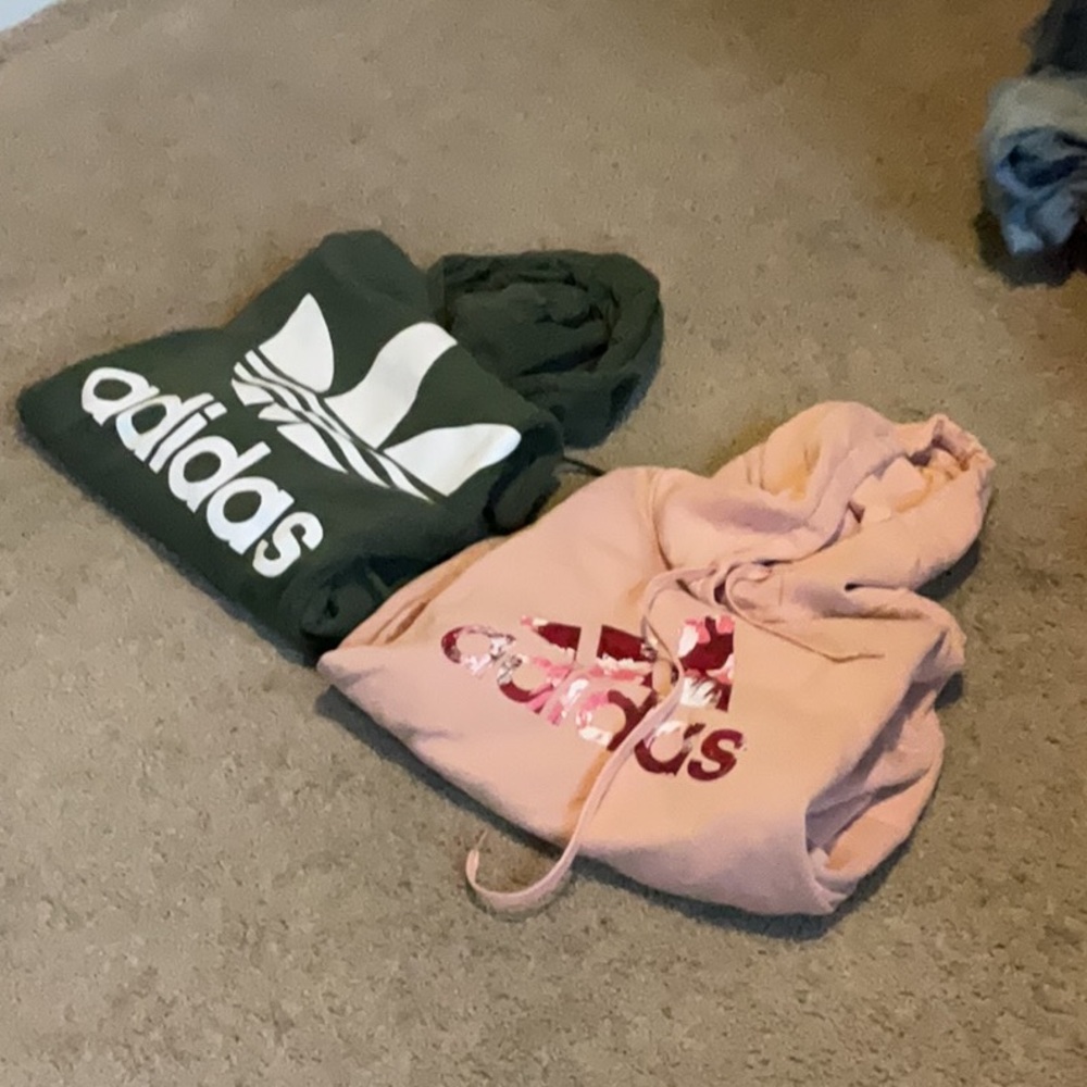 Adidas Kids' Green Hoodie
